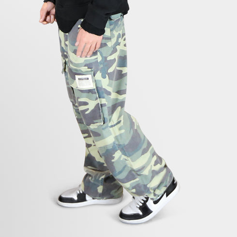 Ripped Camo Cargo Pants