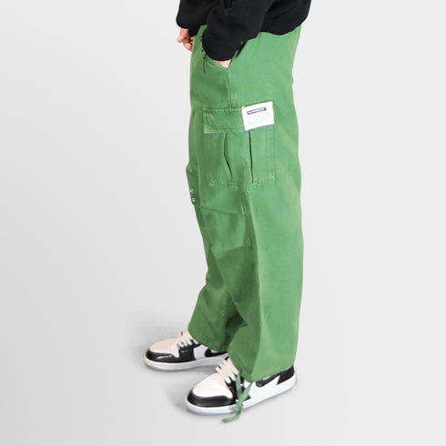 Ripped Green Khaki Cargo Pants