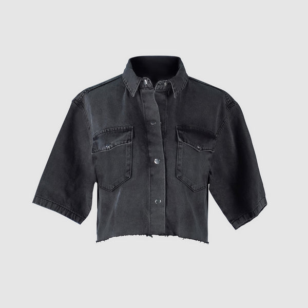 The Ripped Denim Shirt