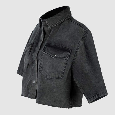 The Ripped Denim Shirt