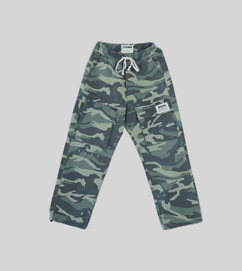 Ripped Camo Cargo Pants