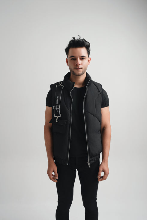 Men's Black Wild Vest