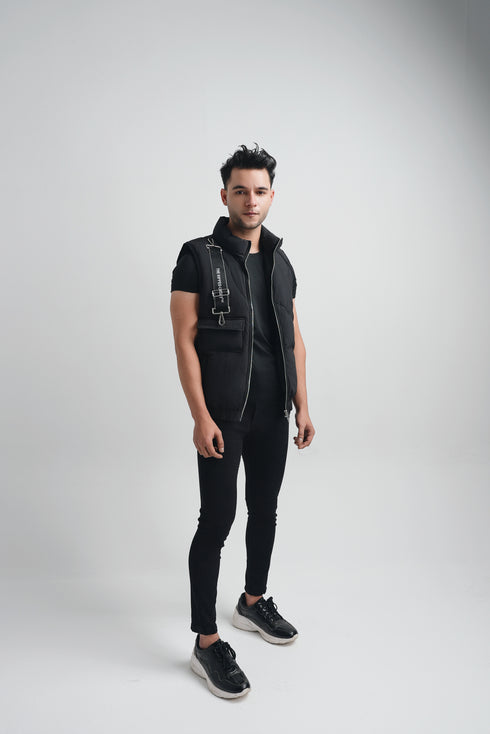 Men's Black Wild Vest