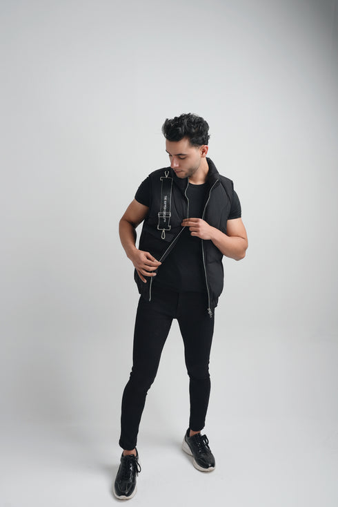Men's Black Wild Vest