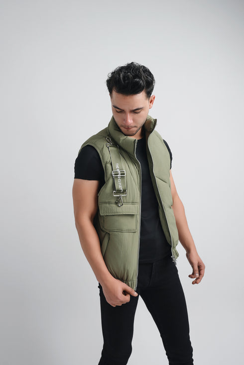 Men's Green Wild Vest