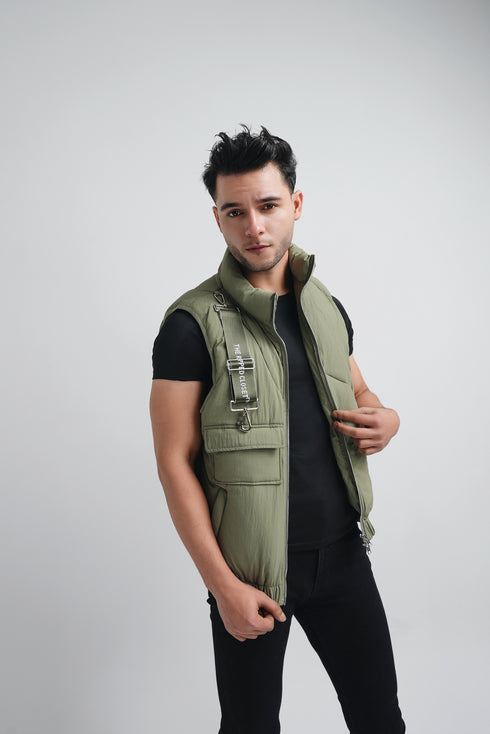 Men's Green Wild Vest