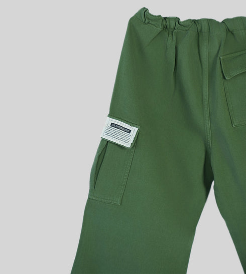 Ripped Green Khaki Cargo Pants