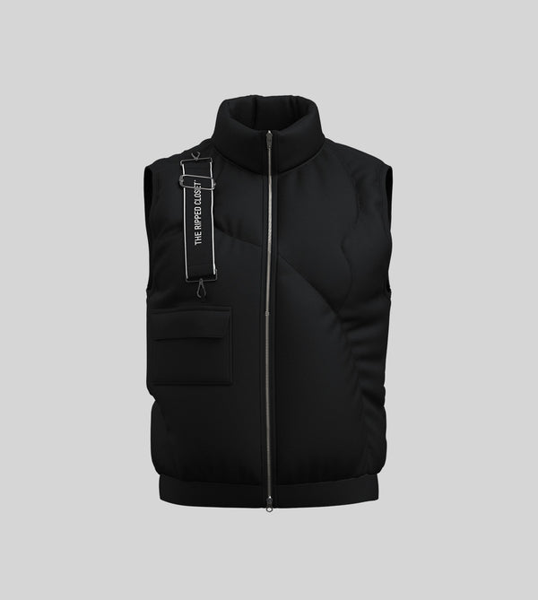 Men's Black Wild Vest